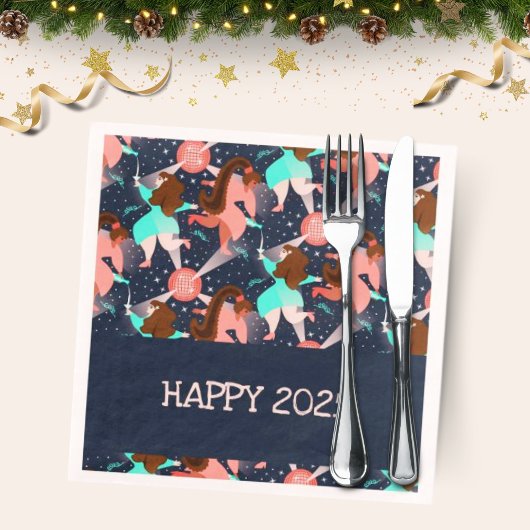 行こうパーティー!新年 スタンダードカクテルナプキン