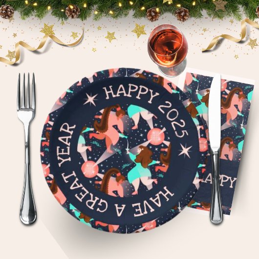 行こうパーティー!新年 ペーパープレート