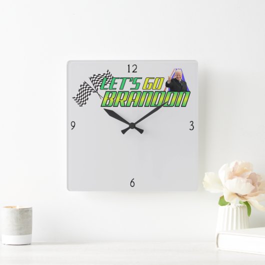 行こうブランドンの正方形の壁時計 スクエア壁時計 (ホーム)