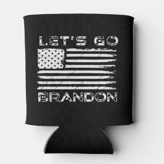 行こうブランドンアンチジョーバイデン氏チャント旗缶 缶クーラー (裏面)