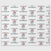 行こうブランドン・ジョーバイデン氏・サンタ・クリスマス ラッピングペーパー (フラット)