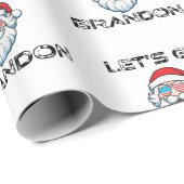 行こうブランドン・ジョーバイデン氏・サンタ・クリスマス ラッピングペーパー (ロールコーナー)