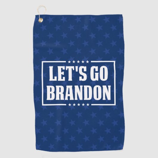 行こうブランドンfjbアンチジョーおもしろいバイデン氏 ゴルフタオル (正面)