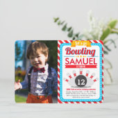 行こうボーリング誕生会フォト招待状 招待状 (スタンド正面)