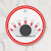 行こうボーリング誕生日ベイビーシャワー フェイバータグ (裏面)