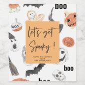 行こう不気味 |ハローウィンパーティ | ワインラベル (シングルラベル)