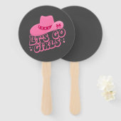 行こう女の子、女の子の旅、レトログラフィック ハンドファン (正面&裏面)