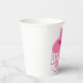 行こう女の子、女の子の旅、レトログラフィック 紙コップ (右)