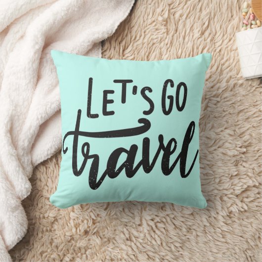 行こう旅行 クッション (ブランケット)