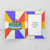 行こう焼いた |アーポップ・アートのトスタイル誕生日 シーズンカード (内部)