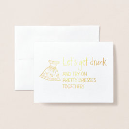 行こう飲 | 花嫁付おもしろいき娘の提案 箔カード