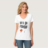 行こう魚釣り! Tシャツ (正面フル)