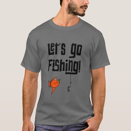 行こう魚釣り! Tシャツ (正面)