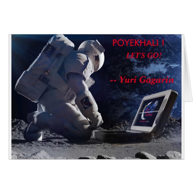 行こう! -ユリガガーリンカードブランク (正面横)