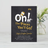 行こう、君が辿る場所へ！レトロな卒業おめでとう 招待状 (スタンド正面)