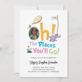 行こう、君が辿る場所へ！卒業のお知らせ 招待状 (正面)