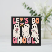 行こうGhoulsグルービー幽霊とヴィンテージ花 招待状 (スタンド正面)