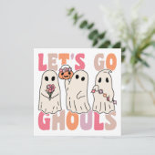 行こうGhoulsグルービー幽霊とヴィンテージ花 招待状 (スタンド正面)