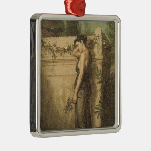 行ったが忘れない（ジョン・ウィリアム・ウォーターハウス） メタルオーナメント (右)