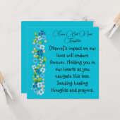 行ったが決して哀悼忘れの意味カード カード (正面/裏面インサイチュ)