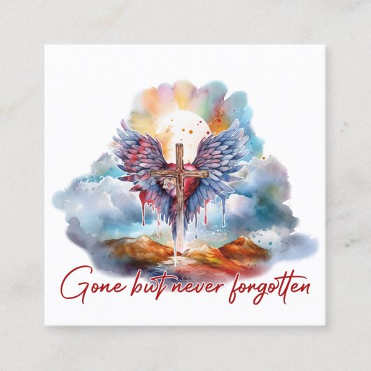 行ったが行かない忘れこと スクエア名刺 (正面)