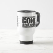 行ったコヨーテの狩り-私は巧みな捕食動物のハンターです トラベルマグ (正面右)