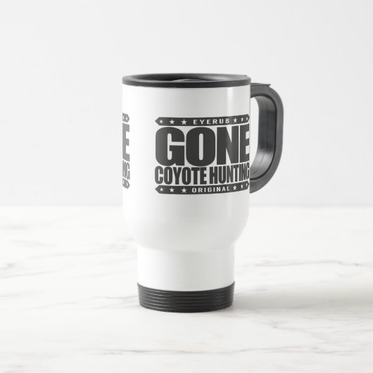 行ったコヨーテの狩り-私は巧みな捕食動物のハンターです トラベルマグ (正面右)