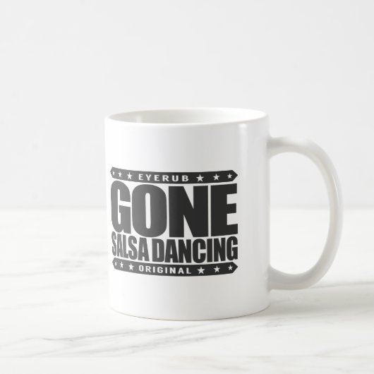 行ったサルサの踊り- I愛ラテンアメリカのダンス コーヒーマグカップ (右)