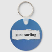 行ったサーフィン、青に キーホルダー (正面)