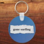 行ったサーフィン、青に キーホルダー (裏面)