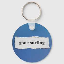行ったサーフィン、青に キーホルダー