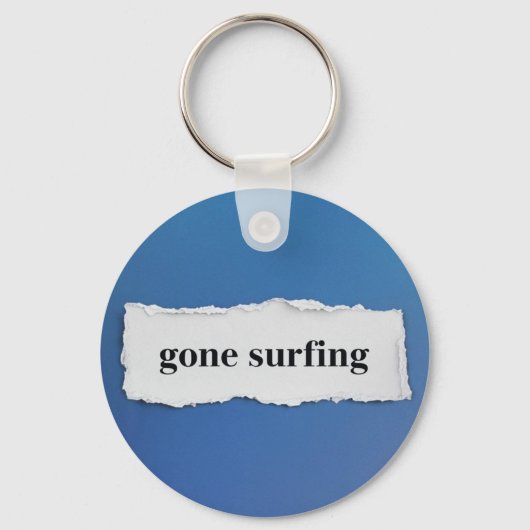 行ったサーフィン、青に キーホルダー (裏面)
