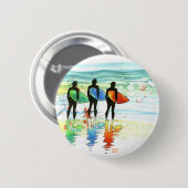 行ったサーフv.1 缶バッジ (正面&裏面)