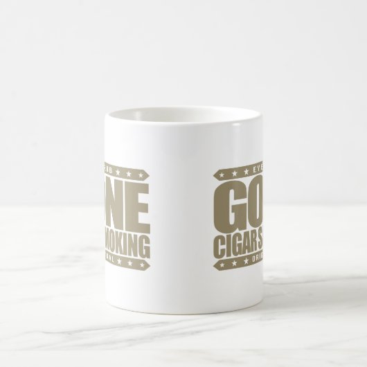 行ったシガーの喫煙- I愛最も素晴らしいキューバのシガー コーヒーマグカップ (中央)