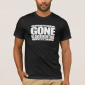 行ったビーバーの狩り-巧妙なハンター及びビーバーの食べる人 Tシャツ (正面)