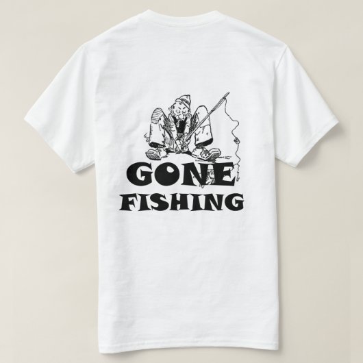 行った採取のおもしろTシャツ Tシャツ (デザイン裏面)