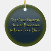 行った採取のオーナメントのパーソナライズなサーモンピンクのギフト セラミックオーナメント (裏面)