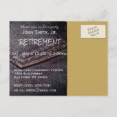 行った採取の退職の発表の郵便はがき インビテーションポストカード (裏面)