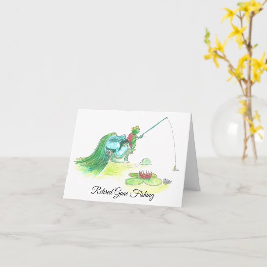 行った採取の退職カード カード (黄色い花)