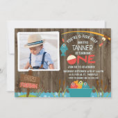 行った採取のOfishally 1匹の第1誕生日の招待状 招待状 (正面)