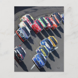 行った競争の郵便はがき ポストカード