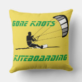 行った結び目Kitesurfing -装飾用クッション クッション (裏面)