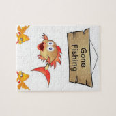 行った魚釣りカラフル子供ジグソーパズル全員 ジグソーパズル (横)