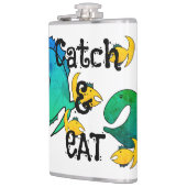 行った魚釣りキャッチ食べと フラスク (左)