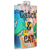 行った魚釣りキャッチ食べと フラスク (右)