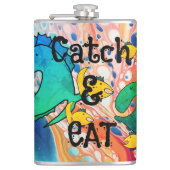 行った魚釣りキャッチ食べと フラスク (正面)