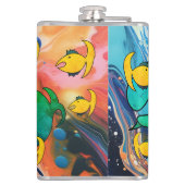 行った魚釣りキャッチ食べと フラスク (裏面)