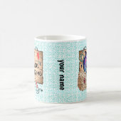 行った魚釣りマグ コーヒーマグカップ (中央)