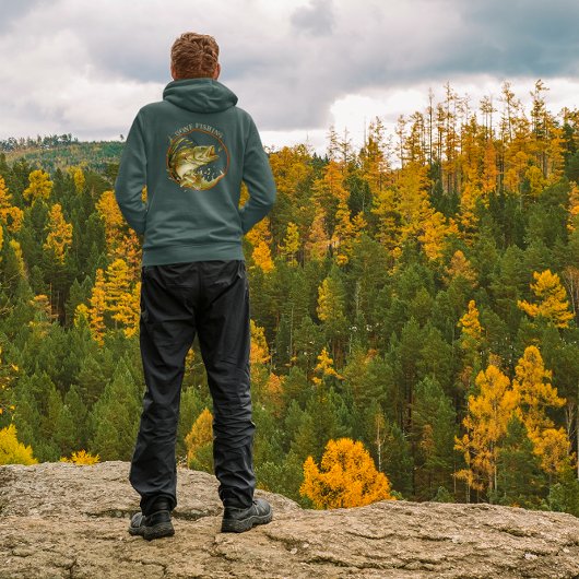 行った魚釣り巨大なベースルアースポーツギフトを取る パーカ