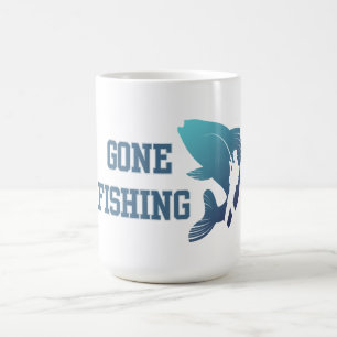 行った魚釣り コーヒーマグカップ